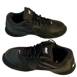 Nike Air Baseline Low Men’s Black Sneakers Shoes Athletic Sports Fall Logo Sz 12